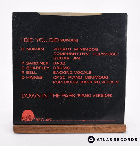 Gary Numan - I Die: You Die - 7" Vinyl Record - NM/VG+