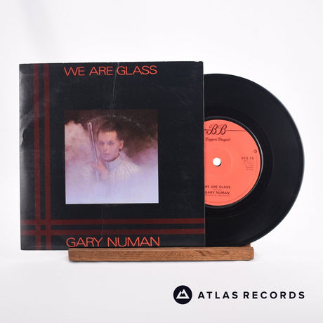 Gary Numan We Are Glass 7" Vinyl Record - Front Cover & Record