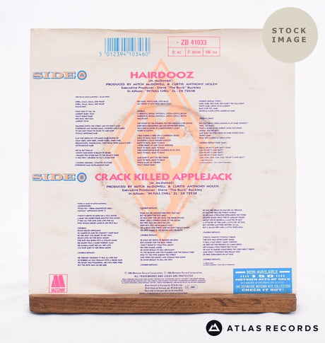 General Kane Hairdooz Vinyl Record - Reverse Of Sleeve