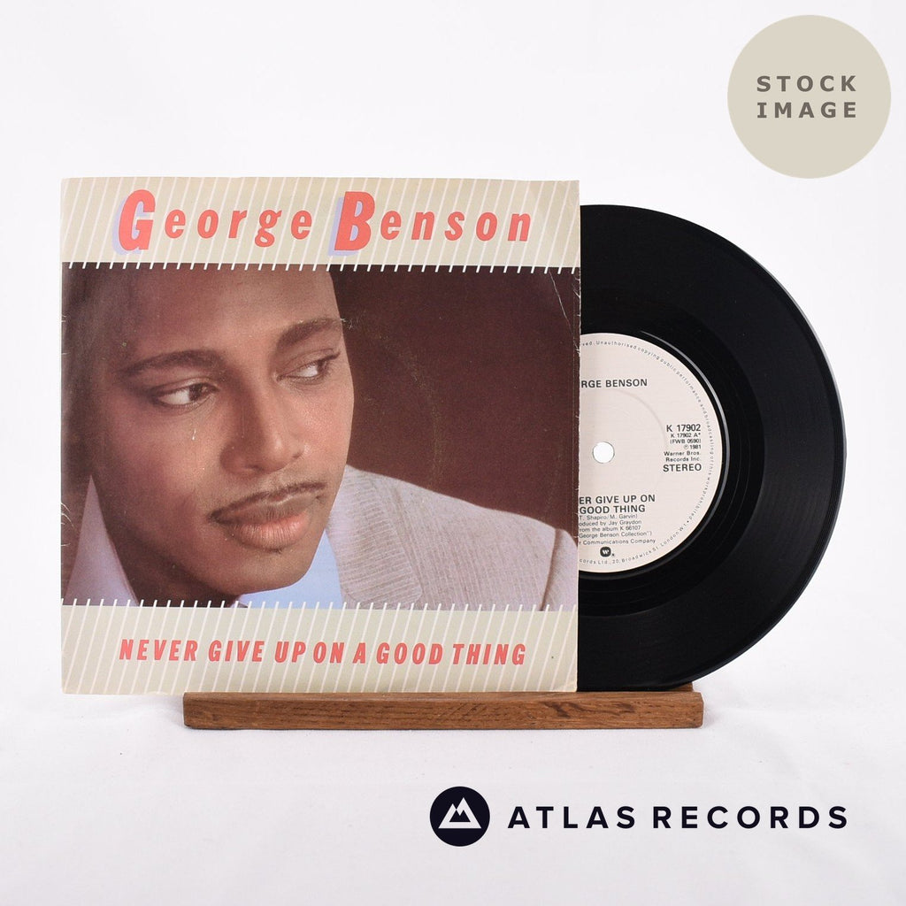 George Benson Never Give Up On A Good Thing Vinyl Record - Sleeve & Record Side-By-Side