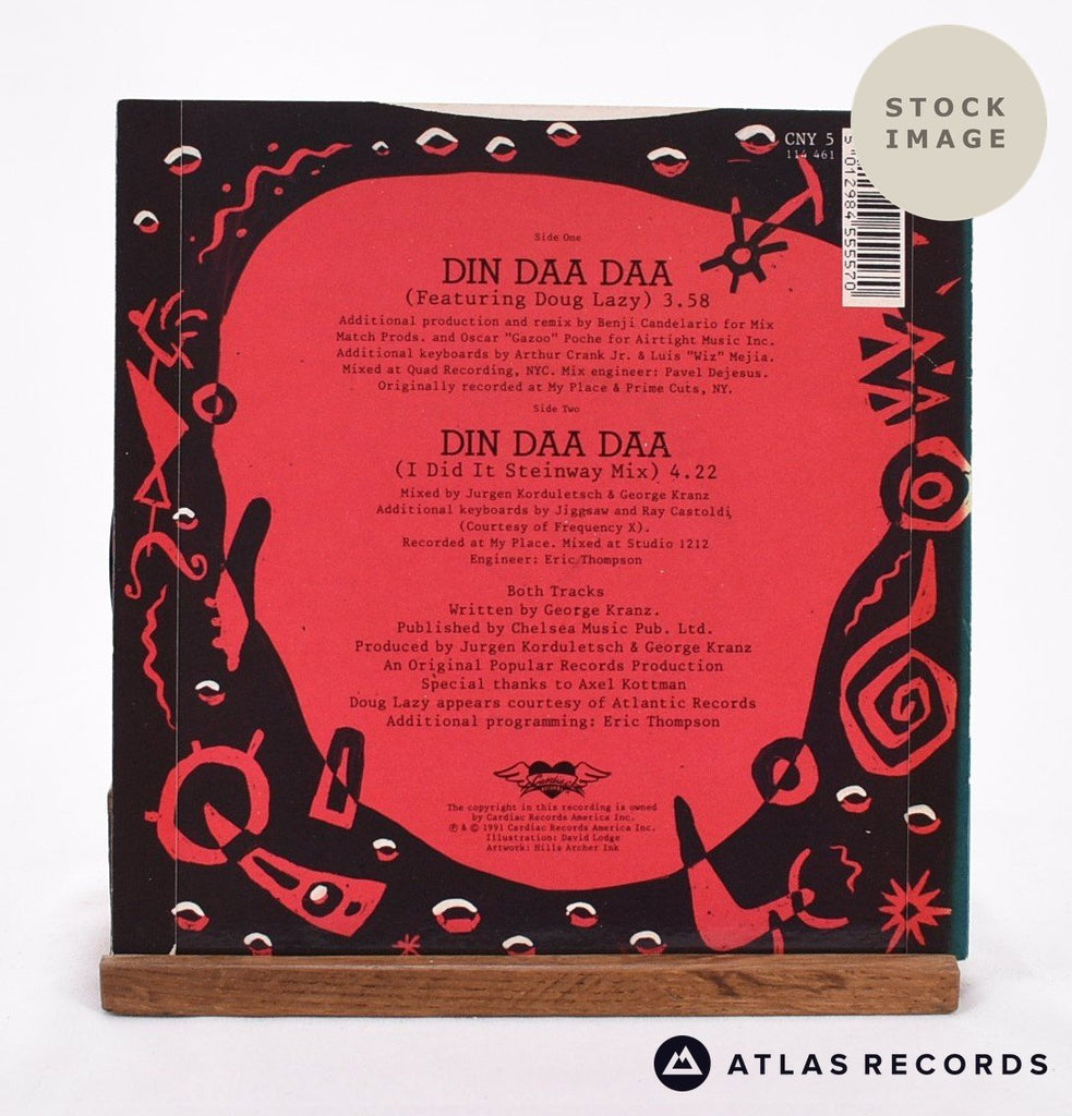 George Kranz Din Daa Daa Vinyl Record - Reverse Of Sleeve