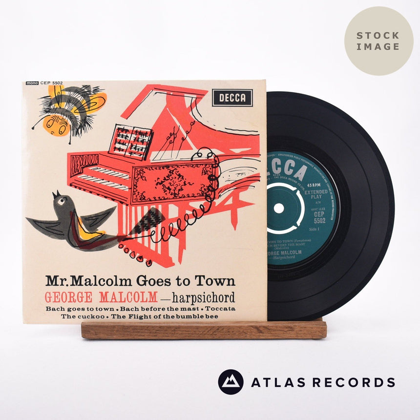 George Malcolm Mr Malcolm Goes To Town 7" Vinyl Record - Sleeve & Record Side-By-Side