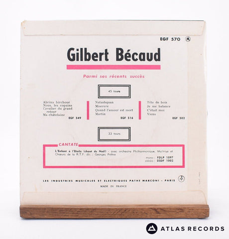 Gilbert Bécaud - Et Maintenant - 7" EP Vinyl Record - VG+/VG