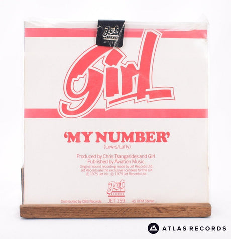 Girl - My Number - Clear 7" Vinyl Record - VG+/VG+