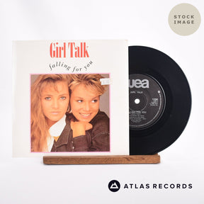 Girltalk Falling For You 7" Vinyl Record - Sleeve & Record Side-By-Side