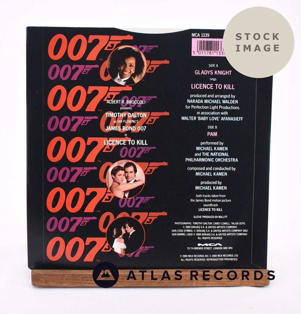 Gladys Knight Licence To Kill Vinyl Record - Reverse Of Sleeve