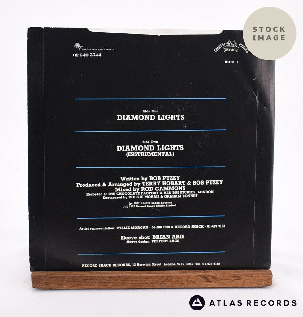 Glenn & Chris Diamond Lights Vinyl Record - Reverse Of Sleeve