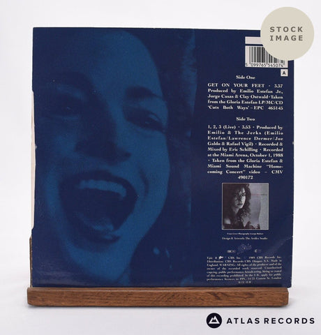 Gloria Estefan Get On Your Feet Vinyl Record - Reverse Of Sleeve