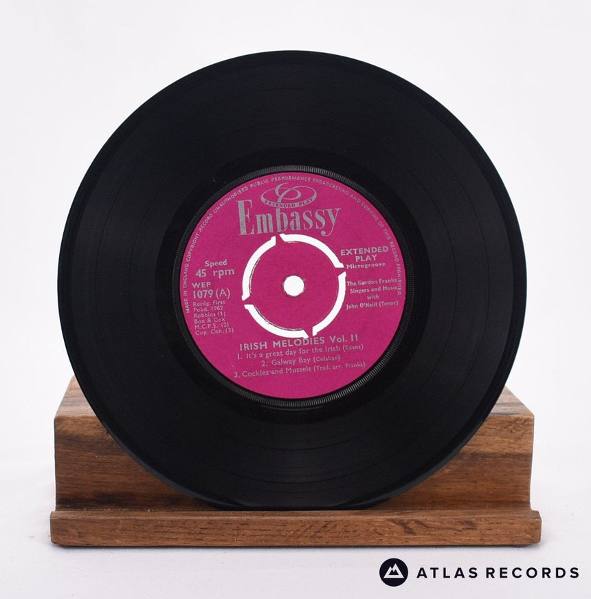 Gordon Franks Singers And Players - Irish Melodies Vol. 2 - 7" EP Vinyl Record - EX/VG+
