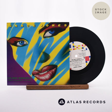 Grace Jones I'm Not Perfect 7" Vinyl Record - Sleeve & Record Side-By-Side