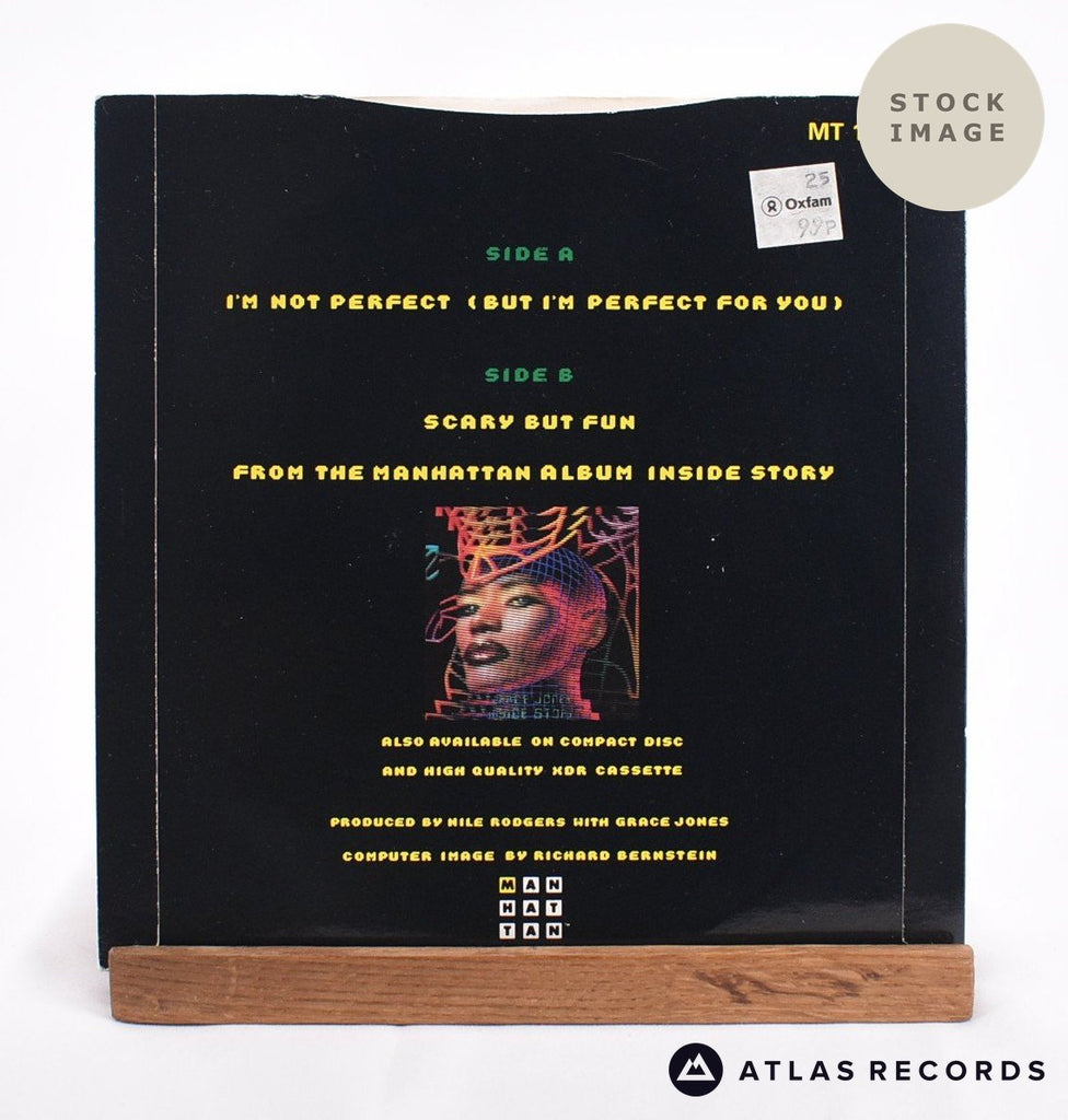 Grace Jones I'm Not Perfect Vinyl Record - Reverse Of Sleeve