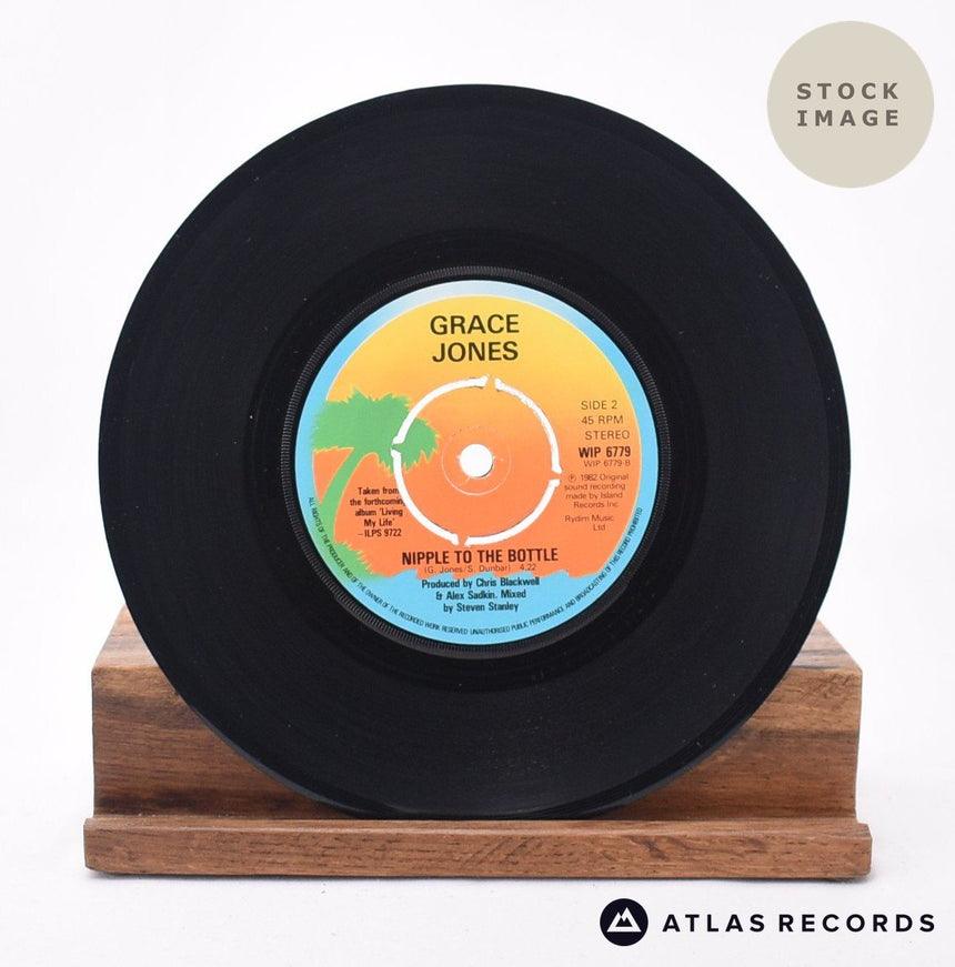 Grace Jones The Apple Stretching · Nipple To The Bottle 7" Vinyl Record - Record B Side