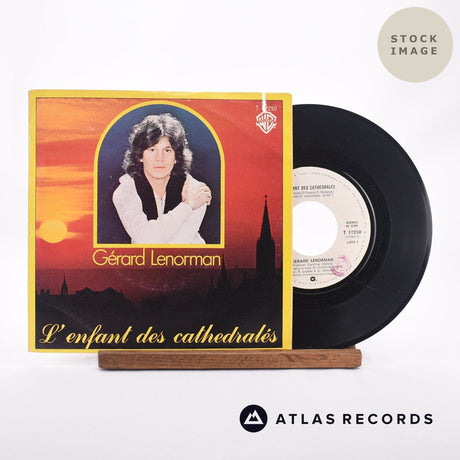 Gérard Lenorman L'enfant Des Cathédrales 7" Vinyl Record - Sleeve & Record Side-By-Side