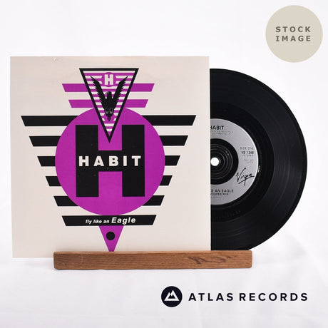 Habit Fly Like An Eagle 1982 Vinyl Record - Sleeve & Record Side-By-Side
