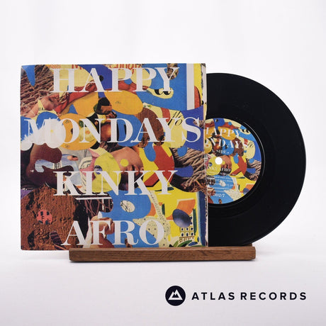 Happy Mondays Kinky Afro 7" Vinyl Record - Front Cover & Record