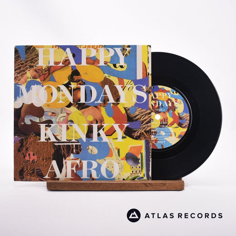 Happy Mondays Kinky Afro 7" Vinyl Record - Front Cover & Record