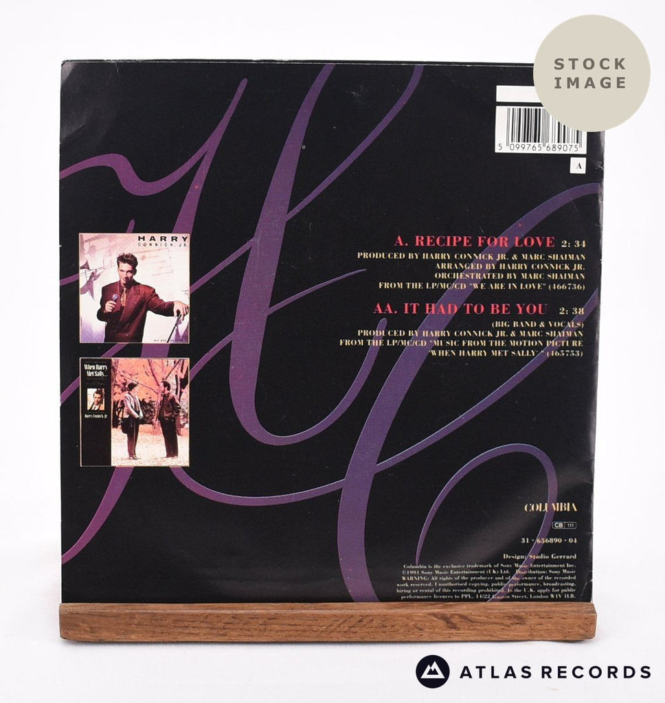 Harry Connick, Jr. Recipe For Love Vinyl Record - Reverse Of Sleeve