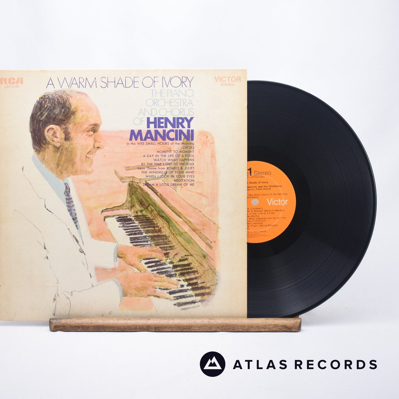 Henry Mancini And His Orchestra And Chorus A Warm Shade Of Ivory LP Vinyl Record - Front Cover & Record