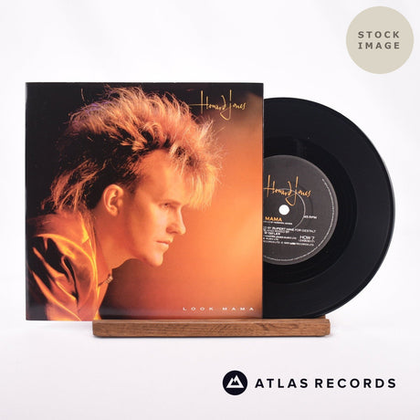 Howard Jones Look Mama 7" Vinyl Record - Sleeve & Record Side-By-Side