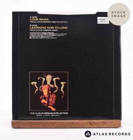 Howard Jones Look Mama 7" Vinyl Record - Reverse Of Sleeve