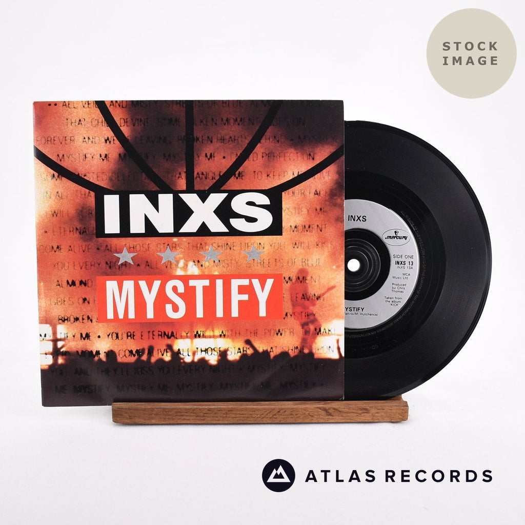 INXS Mystify Vinyl Record - Sleeve & Record Side-By-Side