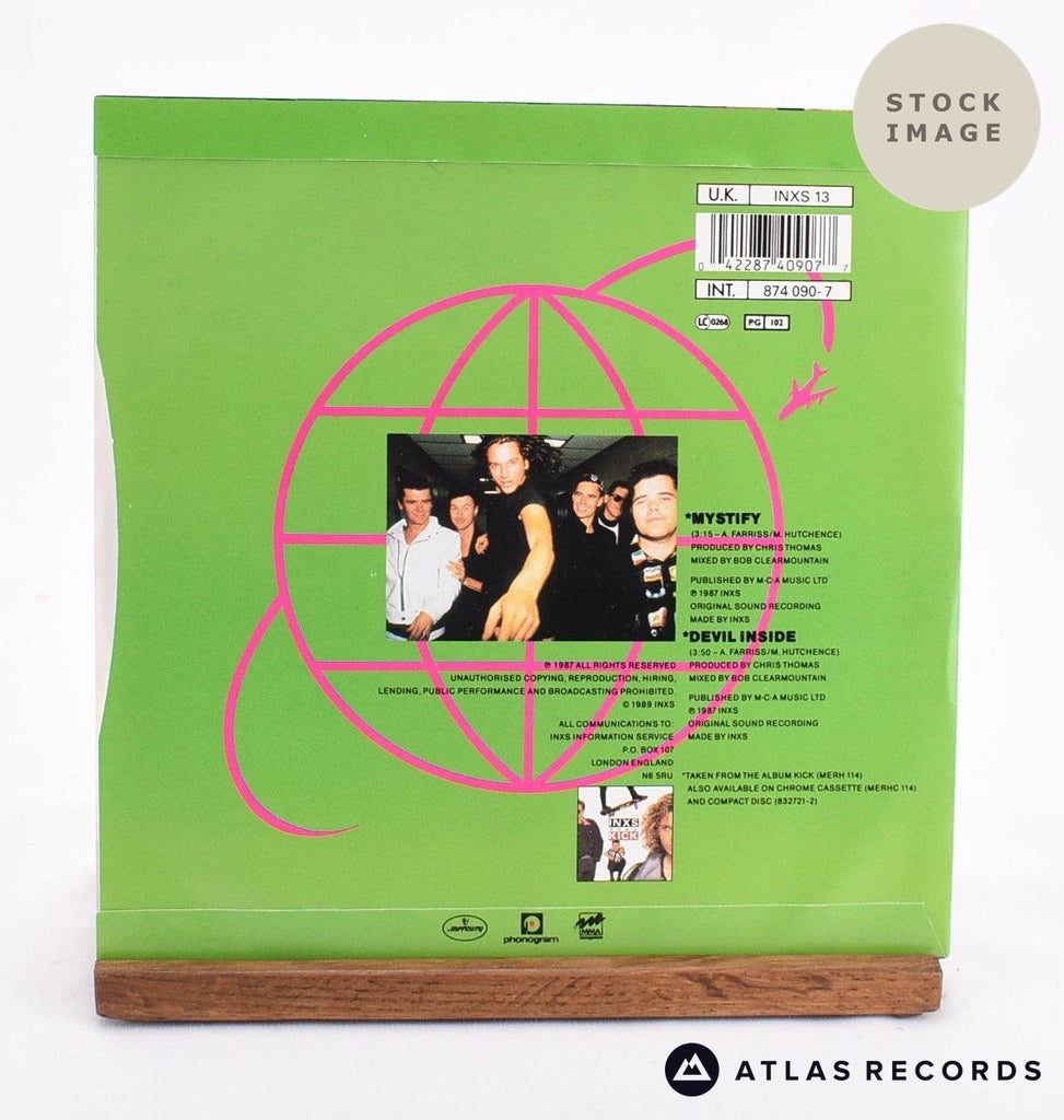 INXS Mystify Vinyl Record - Reverse Of Sleeve
