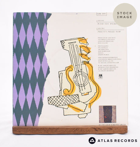 Immaculate Fools Wish You Were Here 1987 Vinyl Record - Reverse Of Sleeve