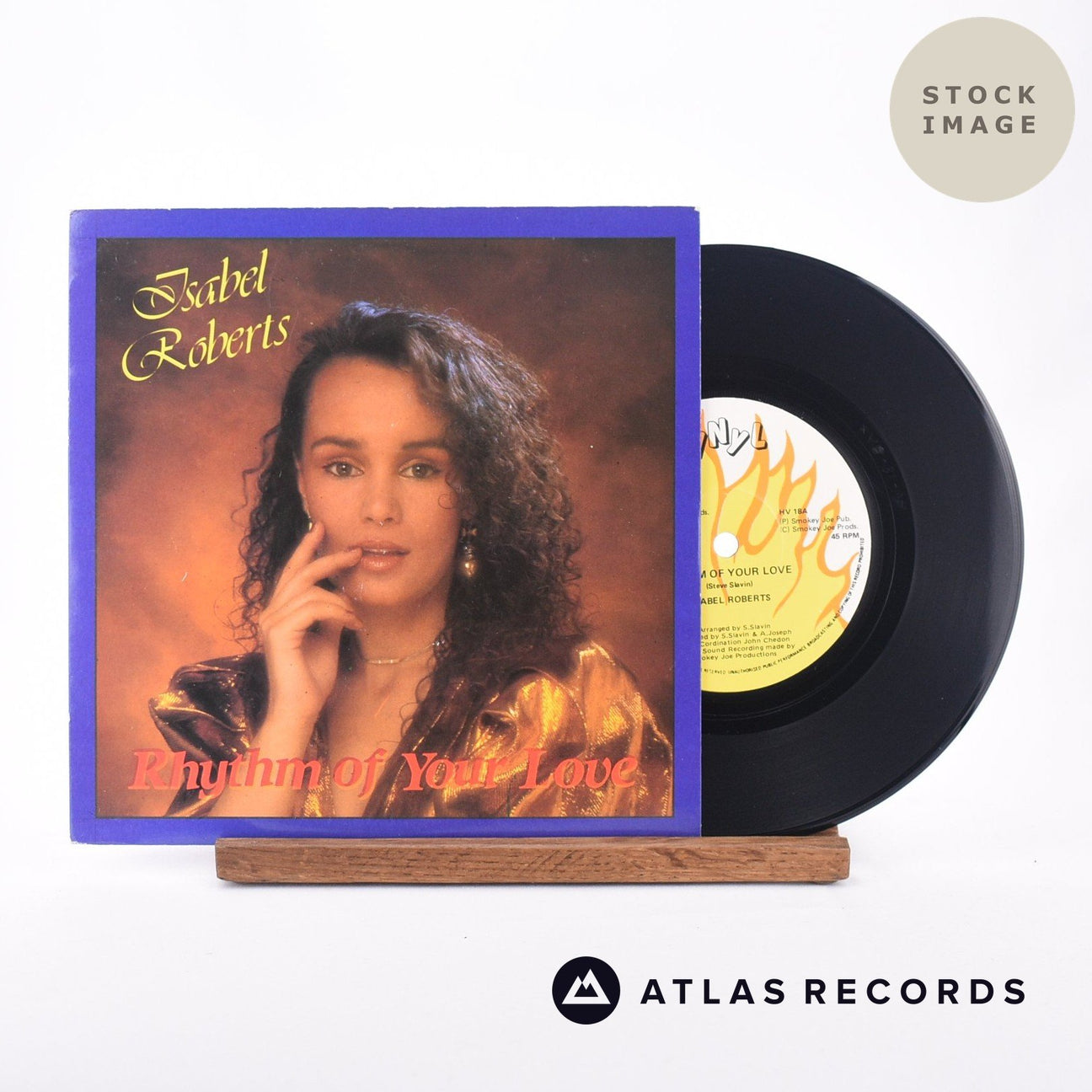 Isabel Roberts Rhythm Of Your Love 7" Vinyl Record - Sleeve & Record Side-By-Side