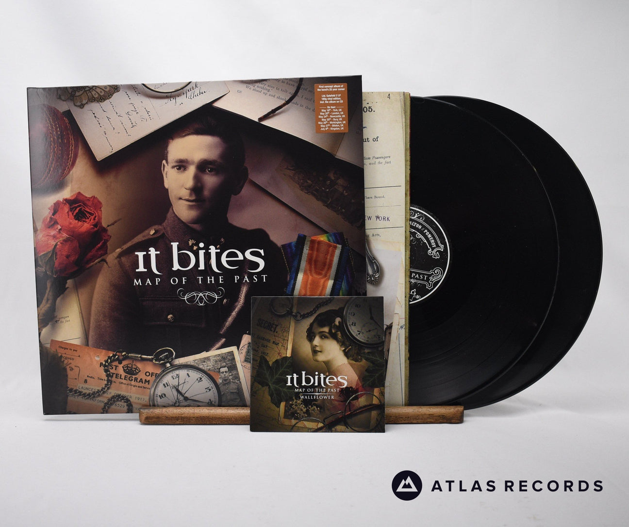 It Bites Map Of The Past Double LP Vinyl Record - Front Cover & Record