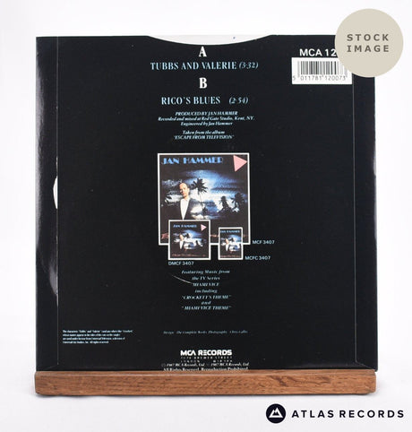 Jan Hammer Tubbs And Valerie 7" Vinyl Record - Reverse Of Sleeve