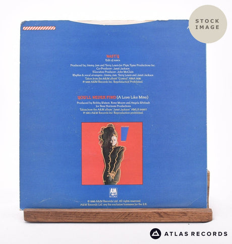 Janet Jackson Nasty 7" Vinyl Record - Reverse Of Sleeve