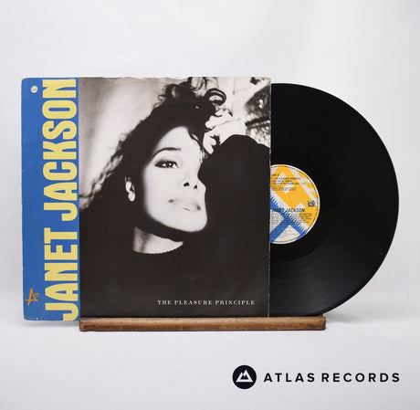 Janet Jackson The Pleasure Principle 12" Vinyl Record - Front Cover & Record