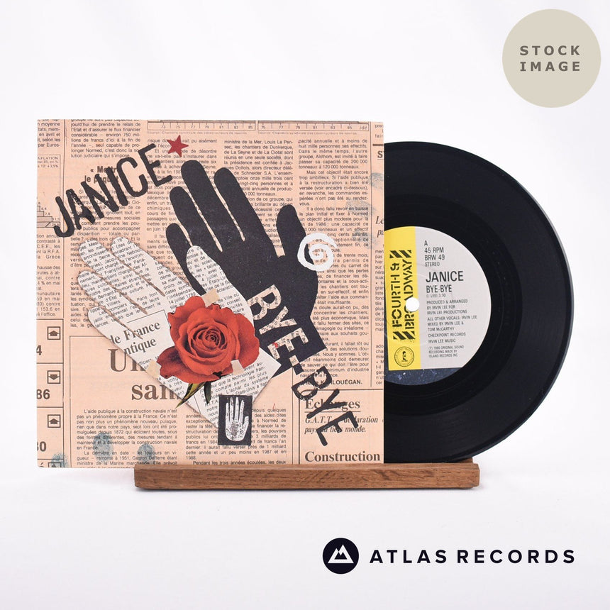 Janice Bye-Bye 7" Vinyl Record - Sleeve & Record Side-By-Side