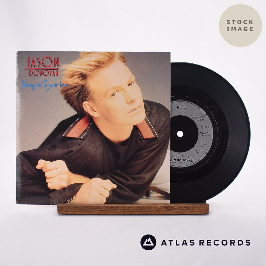 Jason Donovan Hang On To Your Love Vinyl Record - Sleeve & Record Side-By-Side