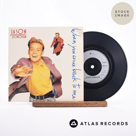 Jason Donovan When You Come Back To Me 7" Vinyl Record - Sleeve & Record Side-By-Side