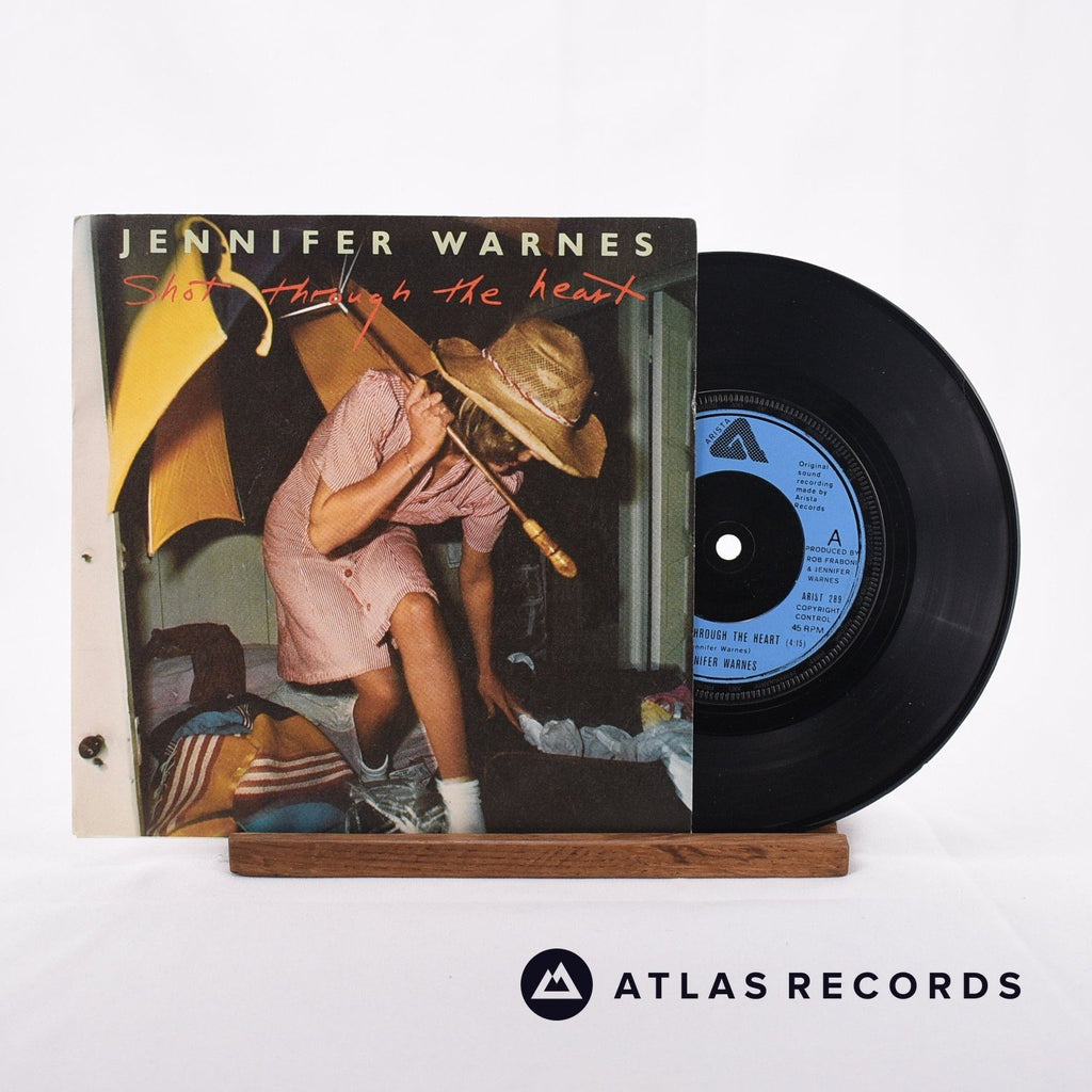 Jennifer Warnes Shot Through The Heart 7" Vinyl Record - Front Cover & Record