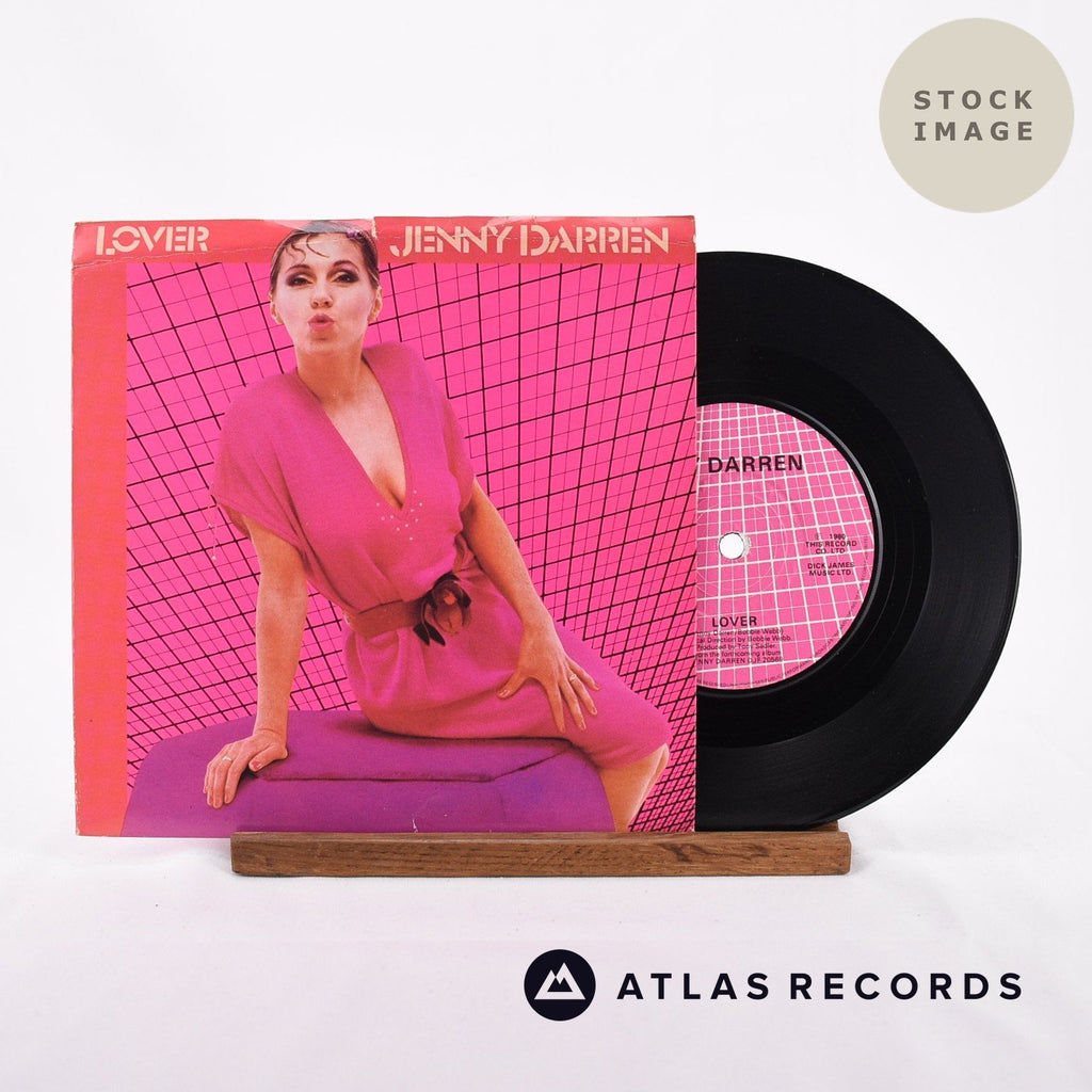 Jenny Darren Lover 1975 Vinyl Record - Sleeve & Record Side-By-Side