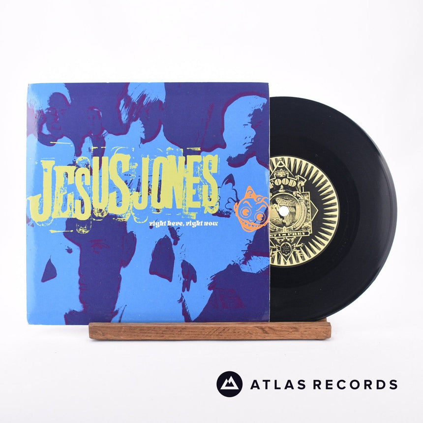 Jesus Jones Right Here, Right Now 7" Vinyl Record - Front Cover & Record