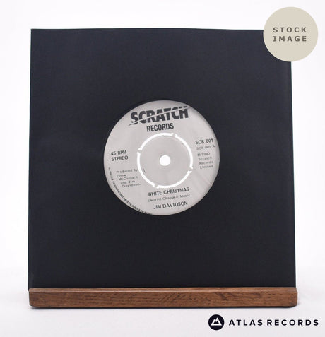 Jim Davidson White Christmas 7" Vinyl Record - Sleeve & Record Side-By-Side