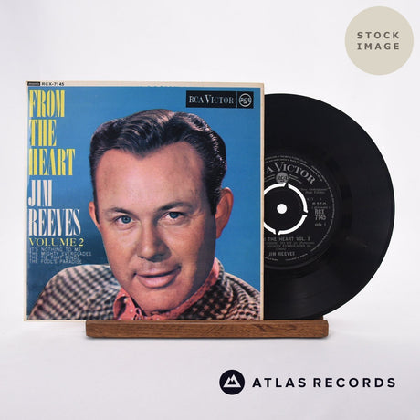 Jim Reeves From The Heart Vol. 2 Vinyl Record - Sleeve & Record Side-By-Side