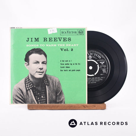 Jim Reeves Songs To Warm The Heart Vol.2 7" Vinyl Record - Front Cover & Record