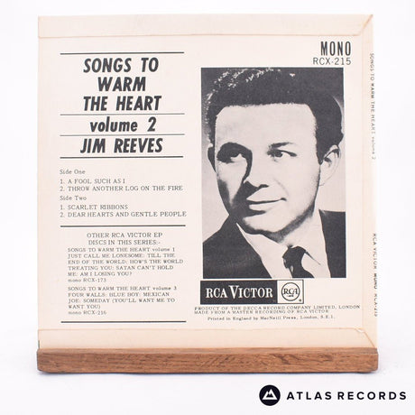 Jim Reeves - Songs To Warm The Heart Vol.2 - 7" EP Vinyl Record - EX/EX
