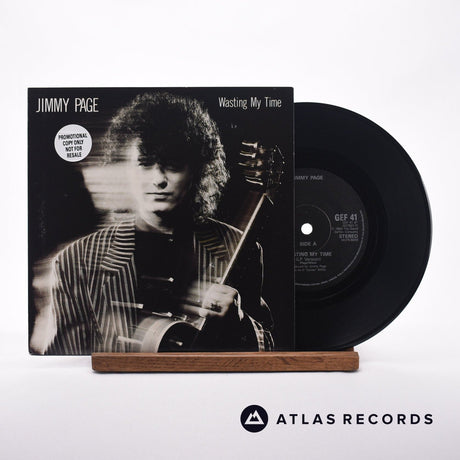 Jimmy Page Wasting My Time 7" Vinyl Record - Front Cover & Record