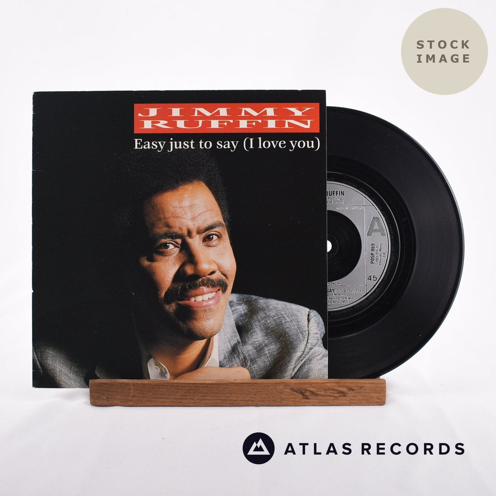 Jimmy Ruffin Easy Just To Say Vinyl Record - Sleeve & Record Side-By-Side