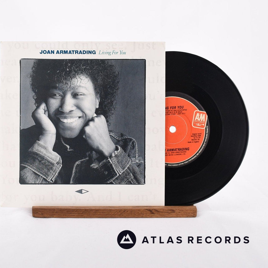 Joan Armatrading Living For You 7" Vinyl Record - Front Cover & Record