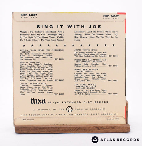 Joe 'Mr Piano' Henderson And His Friends - Sing It With Joe - 7" EP Vinyl Record - EX/VG+