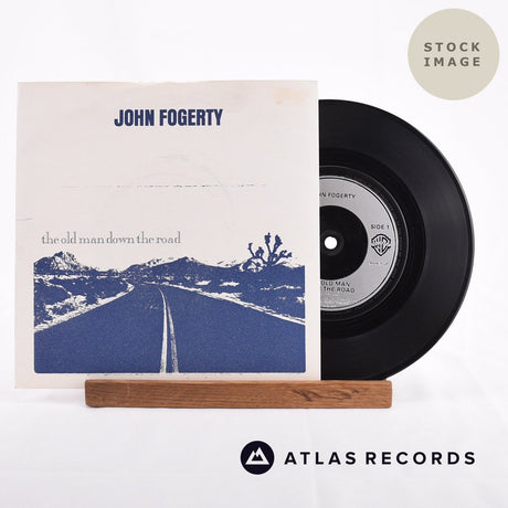 John Fogerty The Old Man Down The Road 1981 Vinyl Record - Sleeve & Record Side-By-Side