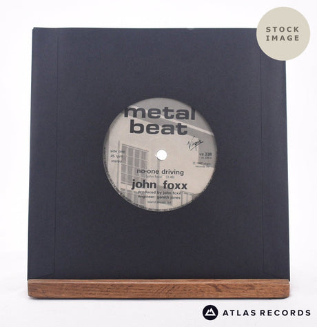 John Foxx No-One Driving 7" Vinyl Record - Reverse Of Sleeve