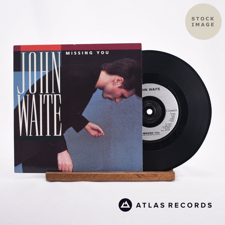 John Waite Missing You 7" Vinyl Record - Sleeve & Record Side-By-Side