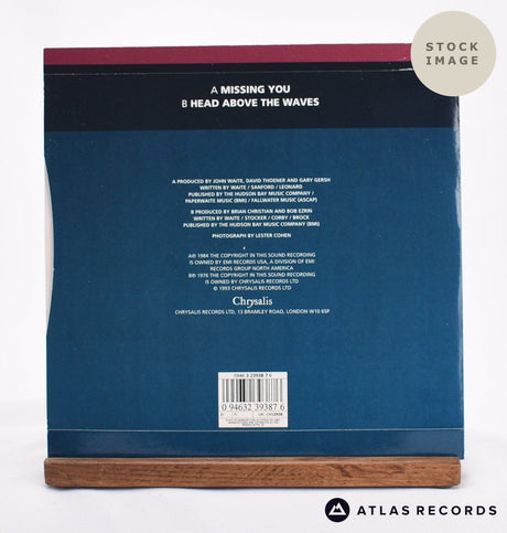 John Waite Missing You 7" Vinyl Record - Reverse Of Sleeve
